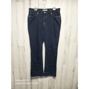 Levis Jeans Womens 32 Blue Classic Bootcut Dark Wash Stretch Denim Red Tab